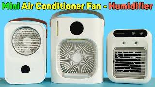 Air Conditioner Fan - Mini Cold Air Humidifier Mist Spray And Cooler  Unboxing & Review