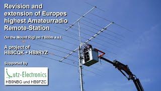 Europes highest Amateurradio Remote-Station - Antenna-Revision after Winter-Damages