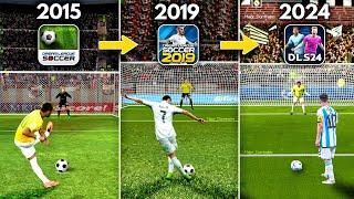 EVOLUTION OF PENALTY KICKS IN DREAM LEAGUE SOCCER DLS 15 - DLS 24