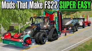 13 Mods that make FS22 SUPER EASY