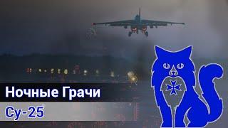 Су-25 Грач - Ночной вылет в паре с действующим лётчиком ВКС РФ DCS World Stream  WaffenCat