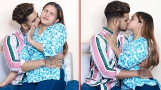 Love Bite Prank On My So Much Cute Girlfriend   Gone Romantic  Real Kissing Prank  Couple Rajput