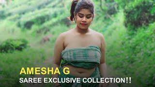 AMESHA G Saree Shoot Exclusive SareeLover Fashion Bloger