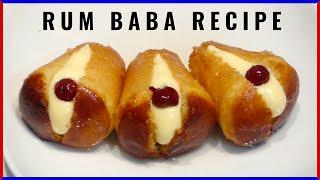 RUM BABA Original Italian Recipe with Pastry Cream