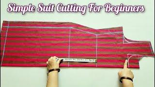 Simple Suit Cutting For Beginners  Full sleeve  Stitch By Stitch