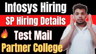 Infosys SP Hiring Details  Infosys Test Mails Update  Who Will Get Infosys Test Link for SP Job