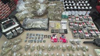 Dallas drug bust 3 arrested after meth 5 kilos of marijuana seized from home