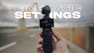 DJI OSMO POCKET 3  Cinematic Settings you NEED to know