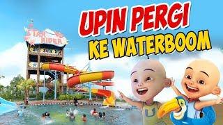 Upin ipin pergi ke Waterboom Kolam renang  ipin senang  GTA Lucu