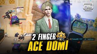 ACE DOMINATOR LOBBY  FASTEST 2 FINGER PLAYER  PUBG MOBILE  BGMI