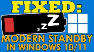 LTT was close- But THIS is how to FIX Modern Standby battery drain on Windows 1011 Laptops