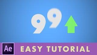 Animating Numbers Counting Up In After Effects  Beginner Tutorial