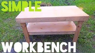 Workbench from 2x4 and Plywood Easy DIY