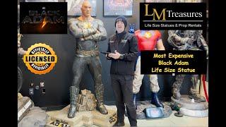 Most Expensive Black Adam Life Size Statue 11 Scale $7500