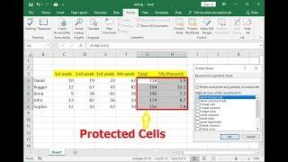 How to Password Protect Particular Excel Cells Excel 2003-2016