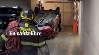 AUTO CAE DE ELEVADOR  Debido a falla vehículo cae varios metros en la colonia Condesa CDMX