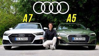 Audi A5 vs Audi A7 comparison REVIEW of the most beautiful Audi Sportbacks