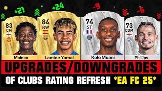 FIFA 25  BIGGEST RATING UPGRADES & DOWNGRADES of Every Club EA FC 25  ft. Yamal Mainoo...