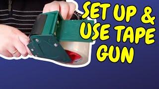  TUTORIAL SET UP & USE LIDL TAPE DISPENSER GUN PARKSIDE 