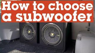 How to choose the right subwoofer for your car or truck  Crutchfield