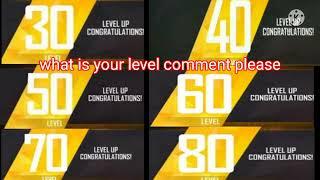 what is your level please comment SWEETY GAMER