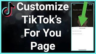 How To Reset & Customize TikTok FYP For You Page