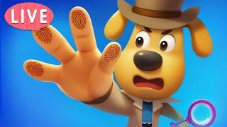 LIVE  Unique Fingerprints  Educational Cartoon  Kids Videos for Kids  Sheriff Labrador