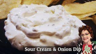 Sour Cream and Onion Dip with Fresh Chives  Simple and Delicious 