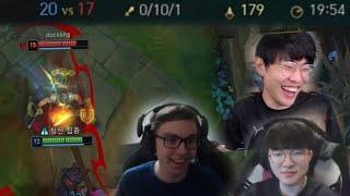 Thebausffs Hits His Unbeatable 010 Power Spike - Best of LoL Stream Highlights Translated