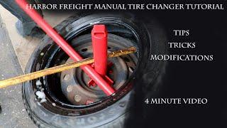 Harbor Freight Tire changer - 4 mins Tips Tricks Modifications