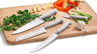 A.G. Russell Forged Italian White Handled Kitchen Knives Overview