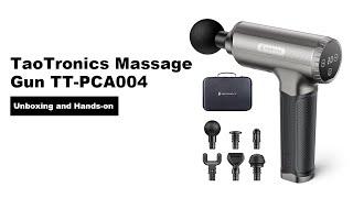 Taotronics Massagepistole TT-PCA004 Unboxing and Hands-on