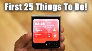 Samsung Galaxy Z Flip 5 - First 25 Things To Do