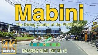 MABINI Batangas Road Trip No. 11  The Diving Capital of the Philippines  CLABARZON  4K