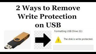 2 Ways to Remove Write Protection from USB Drive  This disk is write protected