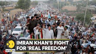 Day 2 Around 10000 people gather for Imran Khans Azadi March  Pakistan News  WION