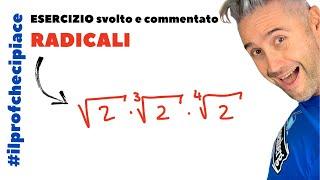 PRODOTTO TRA RADICALI radicali esercizi n° 1 - esercizi matematica superiori