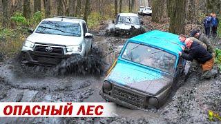 ОПАСНЫЙ ЛЕС против  ЛУАЗ TOYOTA SUZUKI JIMNY НИВЫ УАЗ