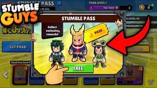 *NEW* 0.76 STUMBLE PASS ️ - MY HERO ACADEMIA COLLAB  Stumble Guys