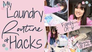 LAUNDRY ROUTINES TIPS & HACKS FOR A BIG FAMILY UK  MUMMY OF FOUR LAUNDRY ROUTINE  HOW I DO WASHING