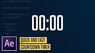 Create A Countdown In After Effects - Quick & Easy + Free Download