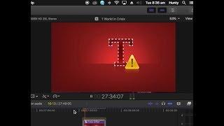 How to relink missing FCPX titles