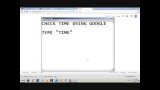 GOOGLE   Check time using google