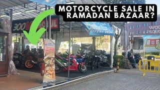 Unexpected sight Motorcycles being sold at Ramadan Bazaar #SemangatRaya 