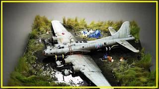 Diorama building DIY- Salvaging B-17 Swamp Ghost