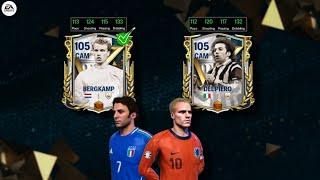 Which one is best cam in fc24 piero Or Bergkamp review gameplay  fc mobile