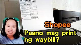 SHOPEE PAANO MAG PRINT NG WAYBILL?STEP BY STEPKRISTEEN