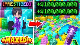 UNLOCKING AN *INSANE* MAXED OUT MINE  Minecraft Prison  Complex Prison 10