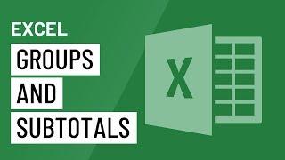 Excel Groups and Subtotals