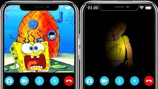 SPONGEBOB IS SHOCKED JEFFY SCARED HIM OVER THE PHONE